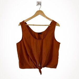 GAP Cropped Knot Rust Tank Top